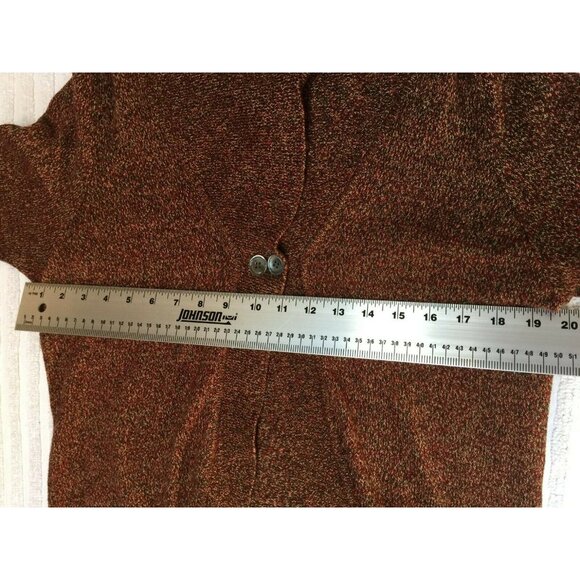 Doncaster Sports Womens Wide Collar Knit Cardigan Sweater Long Sleeve Multicolor - Picture 5 of 6